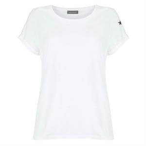 Mint Velvet White Cotton Star T Shirt